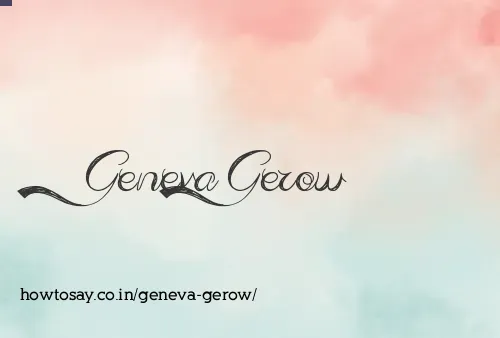 Geneva Gerow