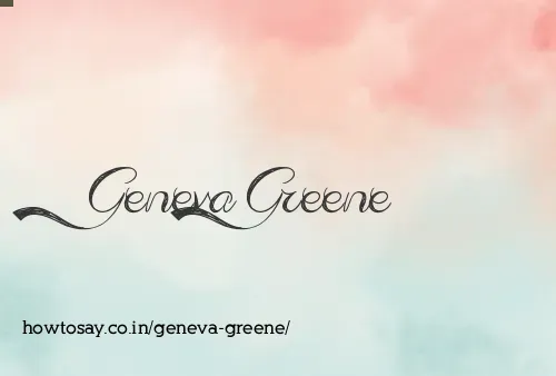 Geneva Greene
