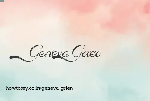 Geneva Grier