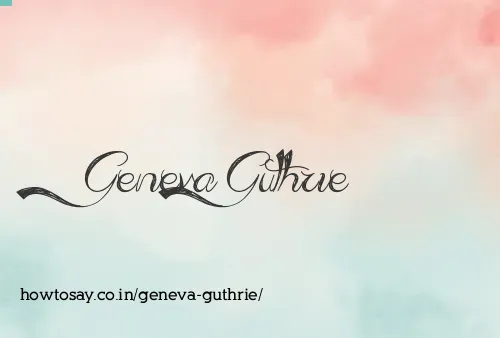 Geneva Guthrie