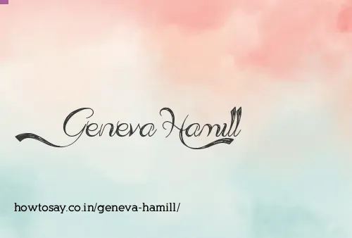 Geneva Hamill