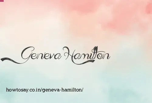 Geneva Hamilton