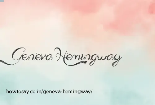 Geneva Hemingway
