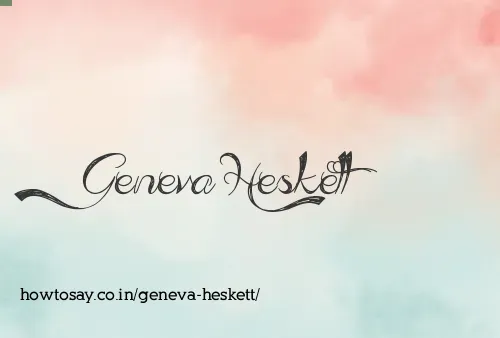 Geneva Heskett