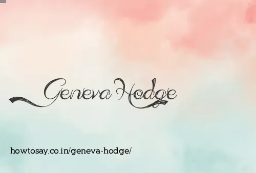 Geneva Hodge