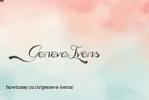 Geneva Ivens
