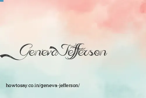 Geneva Jefferson