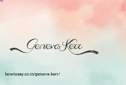 Geneva Kerr