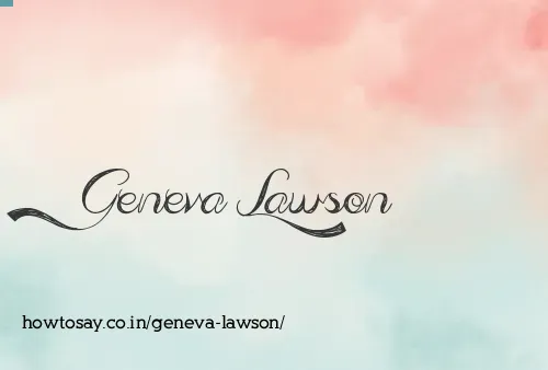 Geneva Lawson