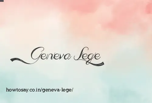 Geneva Lege