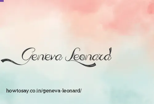 Geneva Leonard