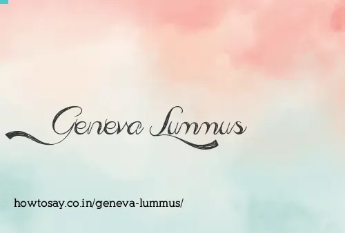 Geneva Lummus