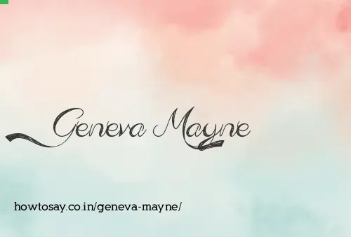 Geneva Mayne