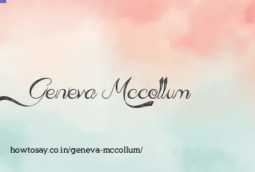 Geneva Mccollum