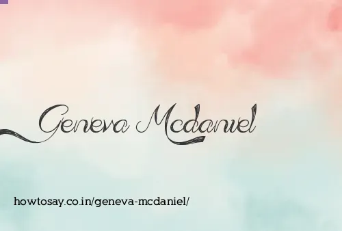 Geneva Mcdaniel