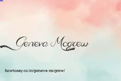 Geneva Mcgrew