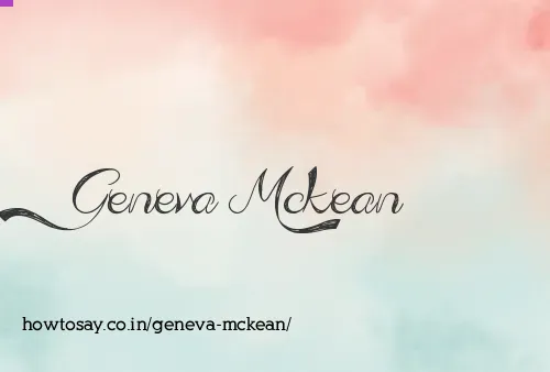 Geneva Mckean