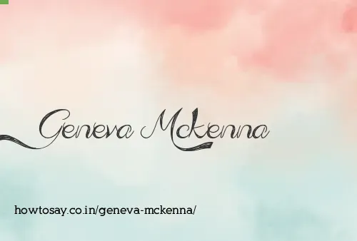Geneva Mckenna