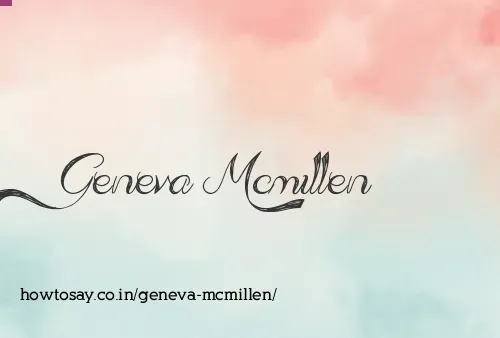 Geneva Mcmillen