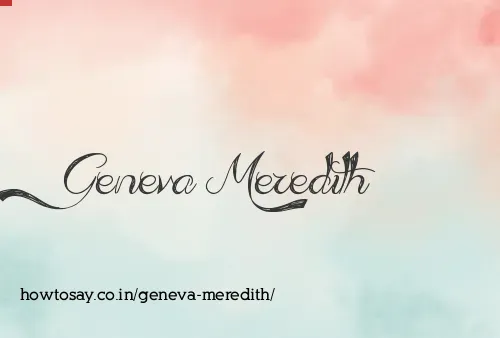 Geneva Meredith