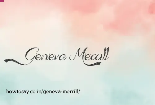 Geneva Merrill