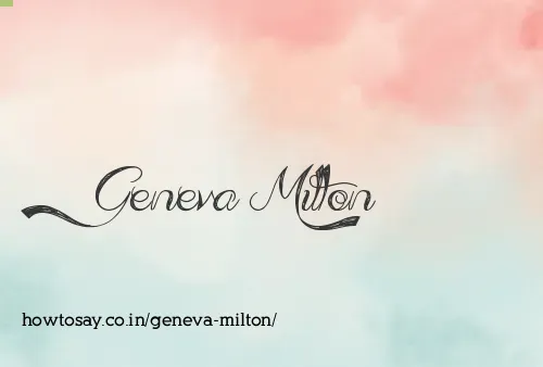 Geneva Milton