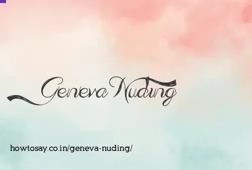 Geneva Nuding