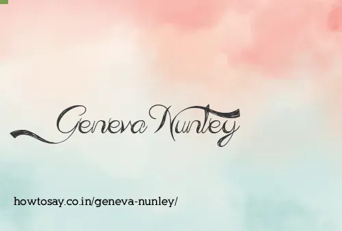 Geneva Nunley