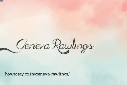 Geneva Rawlings