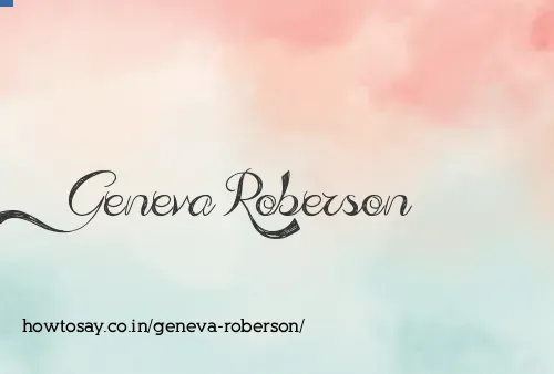 Geneva Roberson