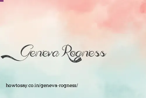 Geneva Rogness