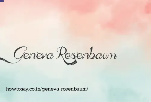 Geneva Rosenbaum