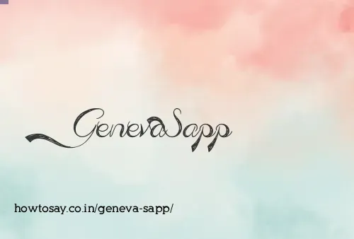Geneva Sapp