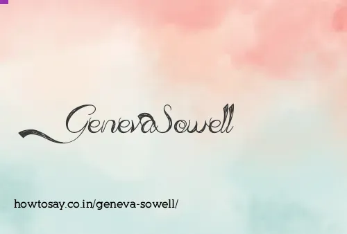 Geneva Sowell