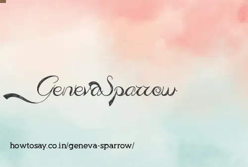 Geneva Sparrow