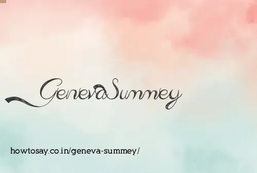 Geneva Summey