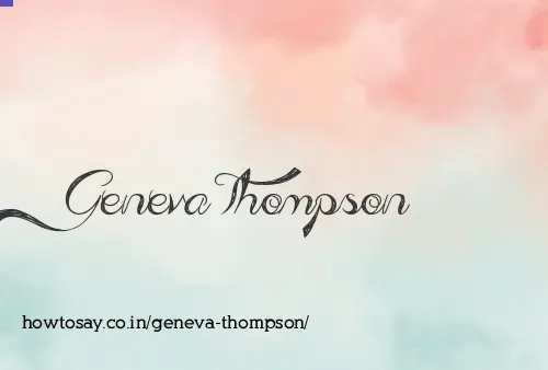 Geneva Thompson