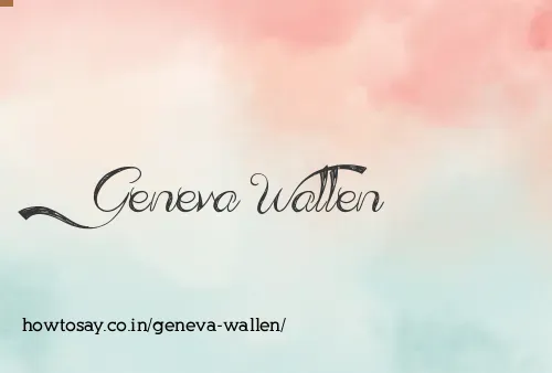 Geneva Wallen