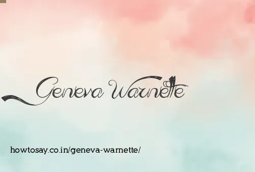 Geneva Warnette