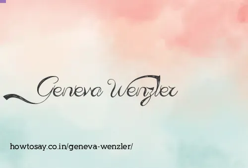 Geneva Wenzler