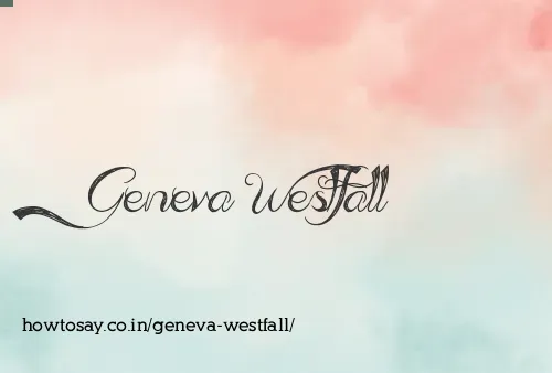 Geneva Westfall