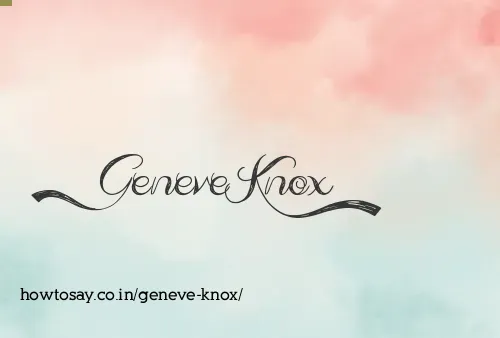 Geneve Knox
