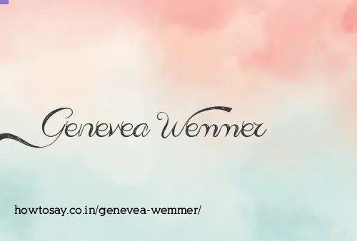 Genevea Wemmer