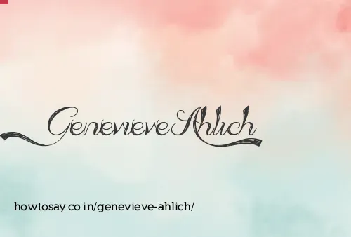 Genevieve Ahlich