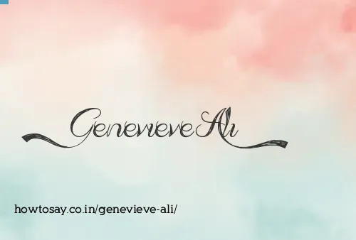Genevieve Ali