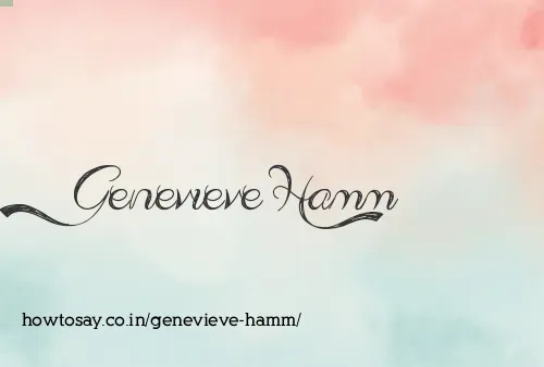 Genevieve Hamm