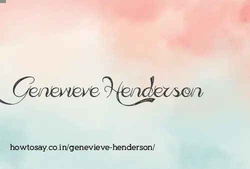Genevieve Henderson