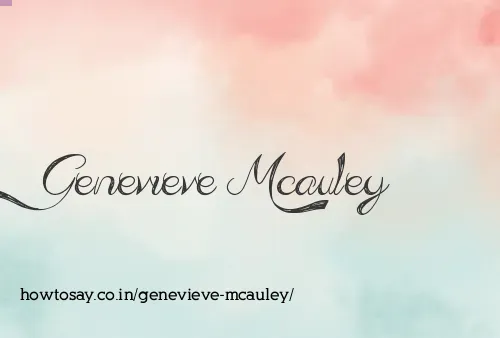 Genevieve Mcauley