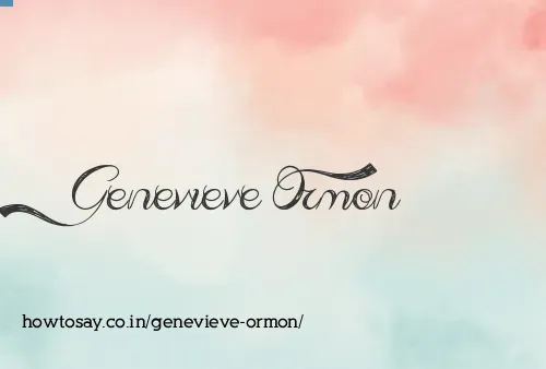 Genevieve Ormon