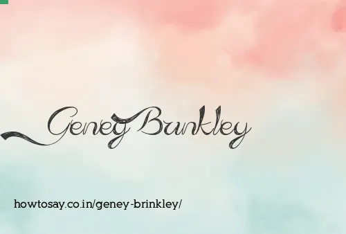 Geney Brinkley